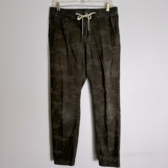 Vuori Men’s Camo Ripstop Cotton Distressed Pants - Picture 1 of 9